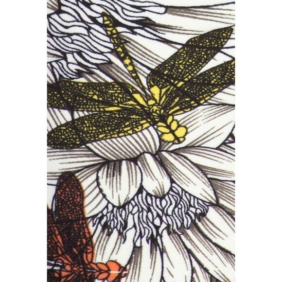 XPlus Size Dragonfly Print Full Length Slim Fit Leggings with High Elastic - Picture 5 of 9